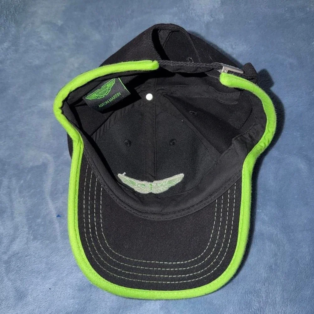 Aston Martin black and green baseball cap